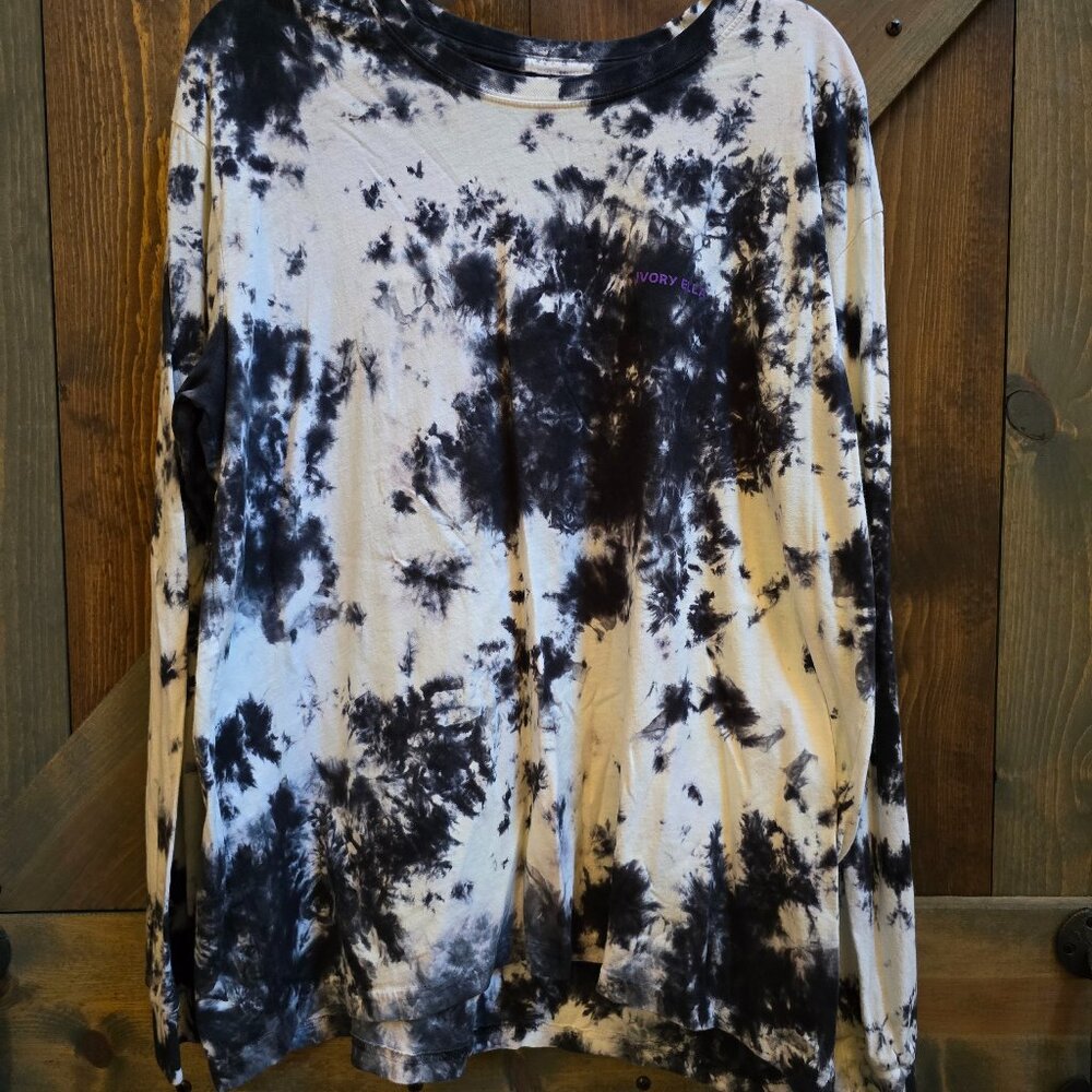 Tie-Dye Ivory Ella Long Sleeve Top